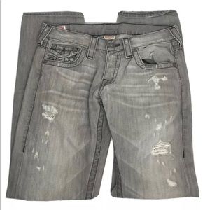 True Religion Womens Distressed Jeans